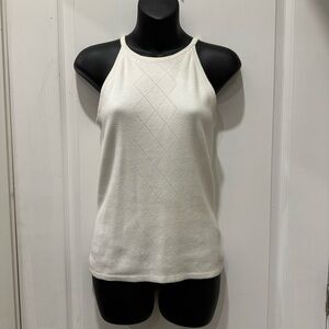 Ashworth Cream Diamond Pattern Tank Top